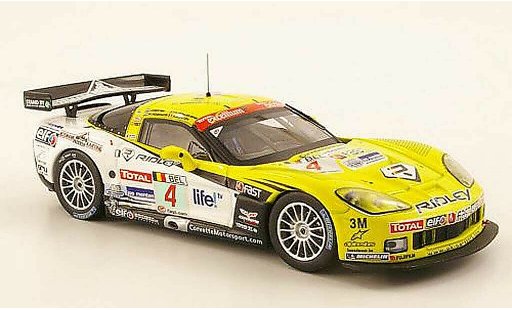 Chevrolet Corvette course 1/43 IXO C6 No.4 Ridley FIA GT 24h Spa 2009 miniature