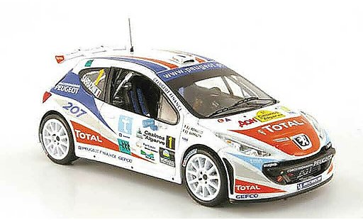 Peugeot 207 S2000 1/43 IXO No.1 Sarrazin/Renucci Rally Algarve 2007 miniature