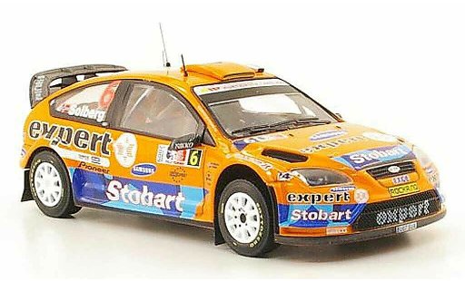 Ford Focus RS WRC 1/43 IXO 08 No.6 Stobart Rally Norwegen 2009 miniature
