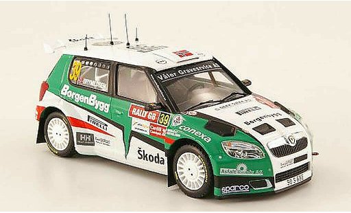 Skoda Fabia S2000 1/43 IXO No.39 Rally Grande-Bretagne 2009 Brynildsen/Giraudet miniature