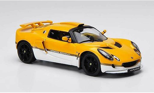 Lotus Exige Sprint 1/43 IXO jaune/blanche LHD 2006 miniature