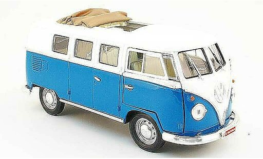 Volkswagen Combi Base 1/18 Yat Ming bus bleu/blanche 1962 miniature