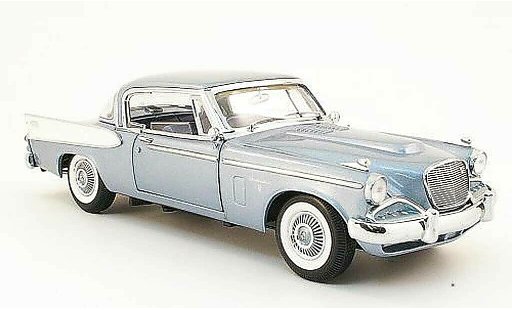 Studebaker Hawk Base 1/18 Yat Ming golden bleu grise blanche toit 1958 miniature