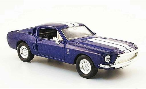 Shelby GT 500 Base 1/43 Yat Ming KR bleu blanche miniature