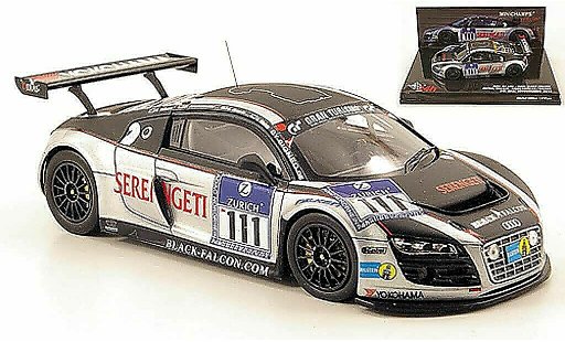 Audi R8 lms 1/43 Minichamps No.111 noire Falcon 24h Nurburgring 2010 miniature