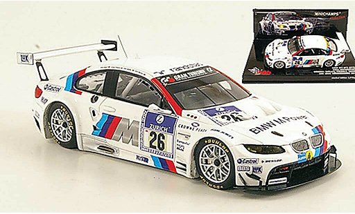 Bmw M3 gt2 1/43 Minichamps E92 No.26 Motorsport 24h ADAC Nurburgring 2010 miniature
