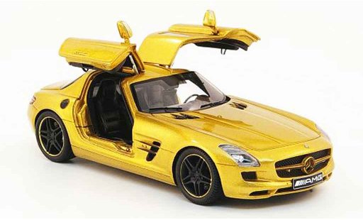 Mercedes SLS Coupe 1/43 Spark AMG or avec geoffneten Turen 2010 miniature
