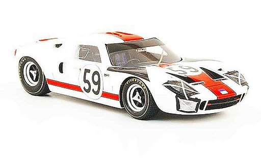 Ford GT40 Mk I 1/43 Bizarre GT 40 No.59 24h Le Mans 1966 miniature