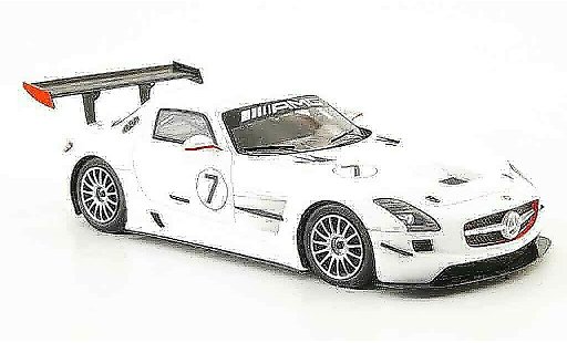Mercedes SLS GT3 1/43 Spark AMG No.7 blanche 2010 miniature