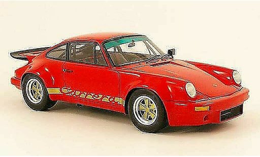 Porsche 911 RS 1/18 Spark carrera 3.0 rouge/or 1974 miniature