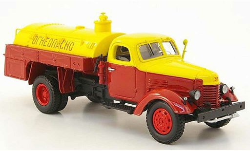 Zis 150 Base 1/43 DIP Models Tankwagen rouge/jaune miniature