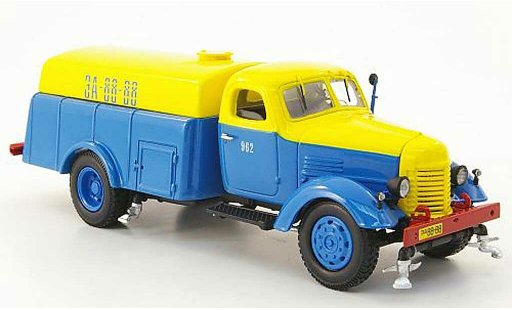 Zis 150 Base 1/43 DIP Models PM-8 Strassenreiniverteg bleu/jaune miniature