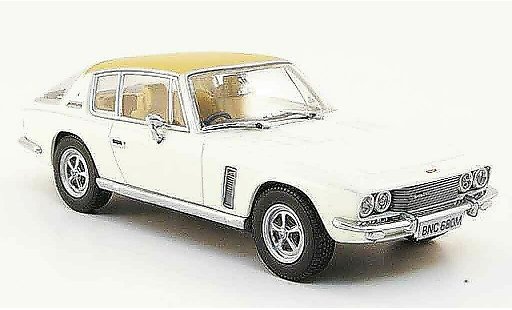 Jensen MK3 Base 1/43 Oxford Interceptor blanche marron miniature