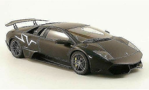 Lamborghini Murcielago LP670 1/18 Autoart 4 SV mat noire 2009 miniature