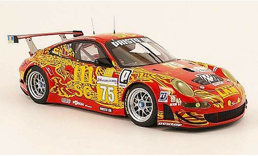 Porsche 911 GT3 RSR 1/18 Autoart 2009 no.75 fia gt le mans d.o'young / p.hesnault / p.kralev miniature