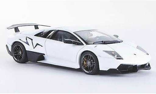 Lamborghini Murcielago LP670 1/43 Autoart 4 SV matblanche/carbon 2009 miniature