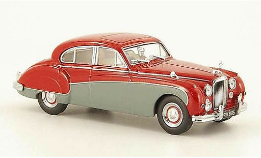 Jaguar MK 8 1/43 Oxford rouge/grise miniature