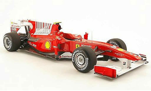Ferrari F1 F2010 1/18 Hot Wheels no.8 f.alonso gp bahrain miniature