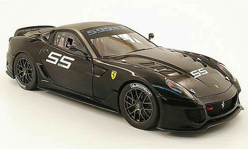 Ferrari 599 XX 1/18 Hot Wheels Elite no55 noir/grise miniature
