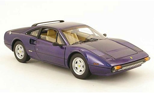Ferrari 308 GTB 1/18 Hot Wheels Elite bleu miniature