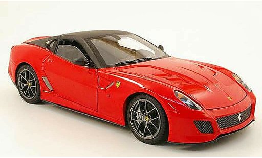 Ferrari 599 GTO 1/18 Hot Wheels Elite rouge/noir miniature