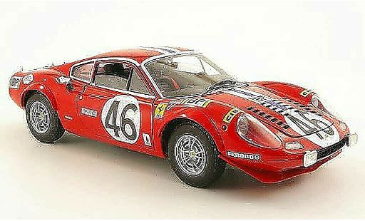 Ferrari Dino GT 1/18 Hot Wheels dino no.46 nart 24h le mans 1972 miniature
