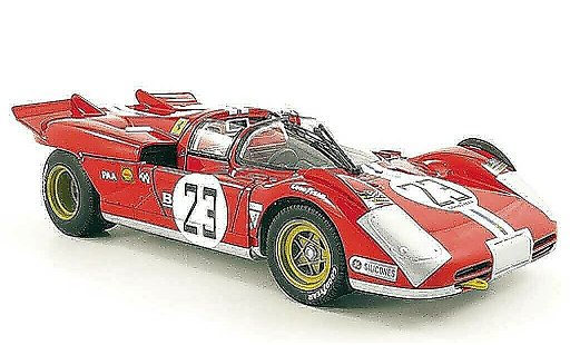 Ferrari 512 S 1/18 Hot Wheels Elite no.23 n.a.r.t. bucknum/adamovicz 24h daytona 1971 miniature