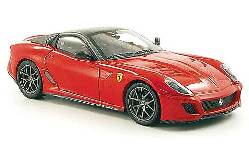 Ferrari 599 GTO 1/43 Hot Wheels Elite rouge/grise (Elite) miniature