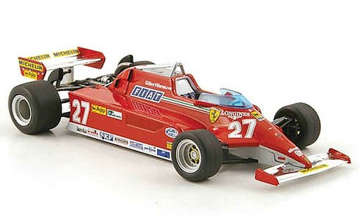 Ferrari 126 CK 1/43 Hot Wheels Elite No.27 G.Villeneuve GP Monaco (Elite) miniature