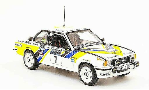Opel Ascona B 400 1/43 Schuco no.7 rac rallye 1980 miniature