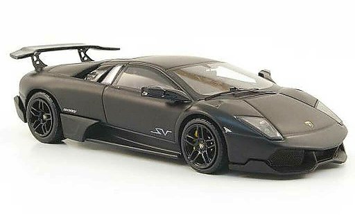 Lamborghini Murcielago LP670 1/43 Hot Wheels Elite SV matnoire (Elite) miniature