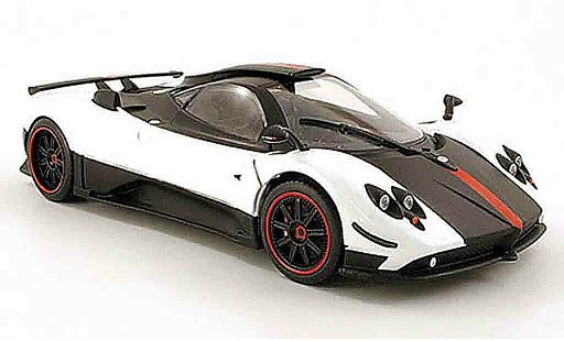 Pagani Zonda cinque 1/18 Mondo Motors blanche/noire/rouge miniature