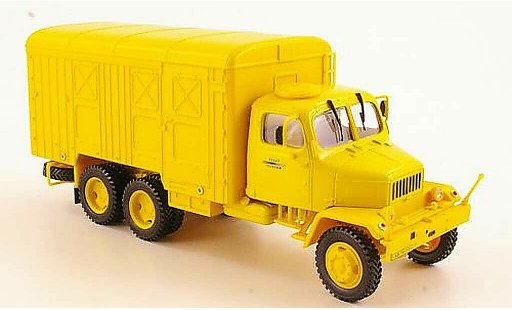 Praga V3S Kasten 1/43 Abrex fourgon jaune Telekom miniature