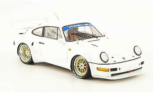 Porsche 911 Turbo S 1/43 Spark 964 blanche 1 miniature