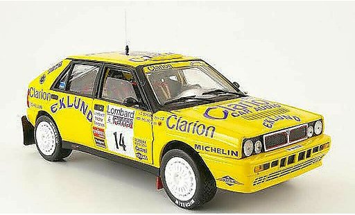 Lancia Delta HF Integrale 1/18 Sun Star 16v no.14 lombard rac rallye 1990 miniature