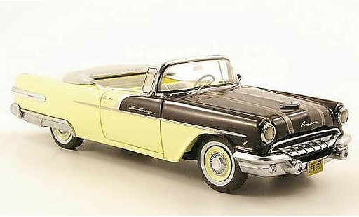 Pontiac Star Chief Convertible 1/43 Neo Cabriolet Jaune creme/noire 1956 miniature