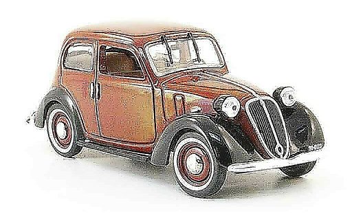 Fiat 1100 Nuova Balilla 1/43 Norev rouge noire miniature