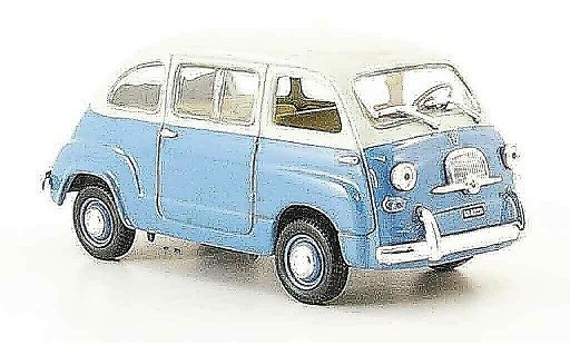 Fiat 600 Multipla 1/43 Norev bleu blanche 1967 miniature