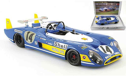 Simca Matra MS670 1/18 Kyosho no.14 cevert/ganley 24h le mans 1972 miniature