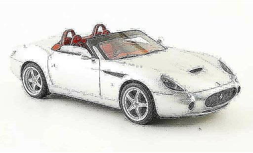 Ferrari 575 GTZ 1/43 Look Smart barchetta grise metallisee miniature