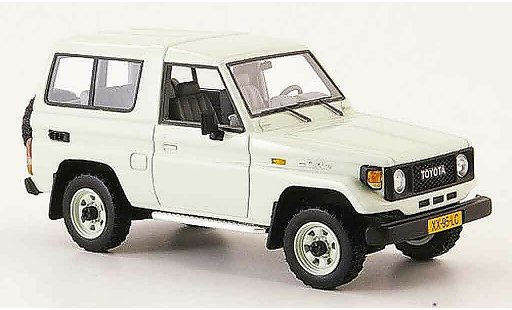 Toyota Land Cruiser Base 1/43 Neo blanche 1985 miniature
