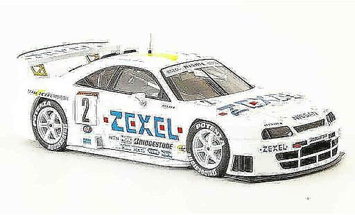 Nissan Skyline R33 1/43 Ebbro Zexel No.2 JGTC 1998 miniature