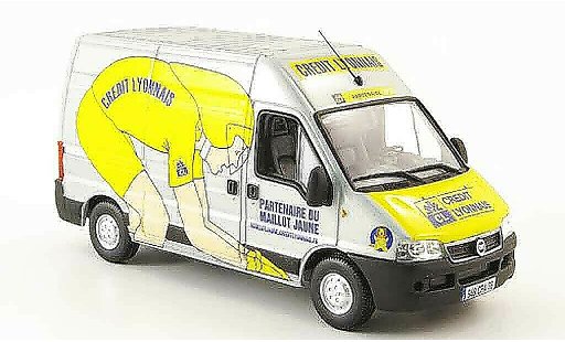 Fiat Ducato Kasten 1/43 Norev Credit Lyonnais Tour de France miniature