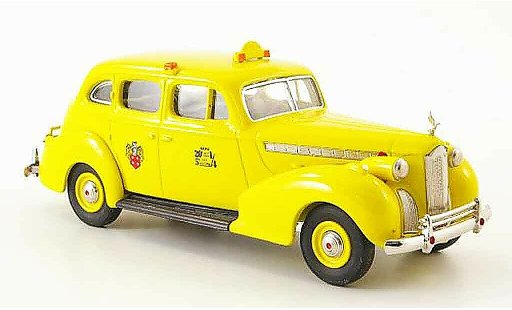 Packard Super 8 Sedan 1/43 Rextoys Taxi jaune 1940 miniature