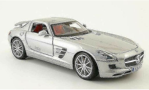 Mercedes SLS Coupe 1/18 Maisto coupe amg (c197) grise 2010 miniature