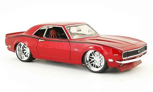 Chevrolet Camaro Z28 1/18 Hot Wheels rouge tunigversion 1968 miniature