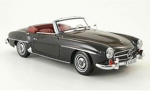 Mercedes 190 Base 1/18 Norev (w121 bii) noire miniature