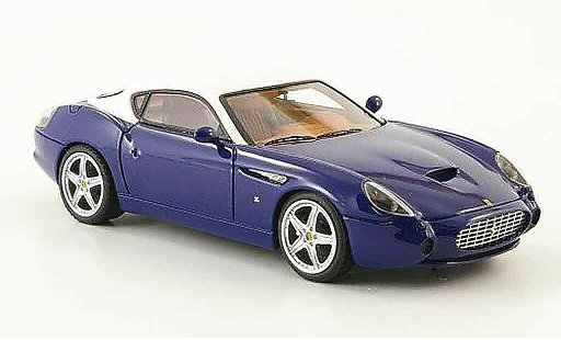 Ferrari 575 GTZ 1/43 Look Smart zagato bleu blanche miniature
