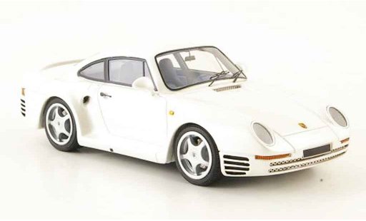 Porsche 959 1984 1/43 Look Smart blanche miniature
