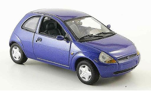 Ford Ka Berline 1/43 Minichamps bleu miniature
